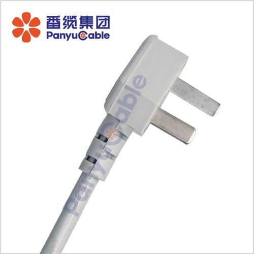 單相兩極帶接地不可拆線插頭